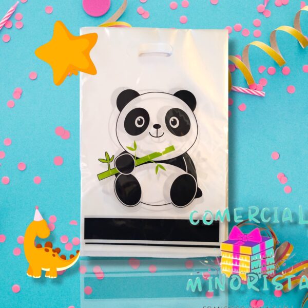 Bolsas para Piñata panda pack 6 unidades