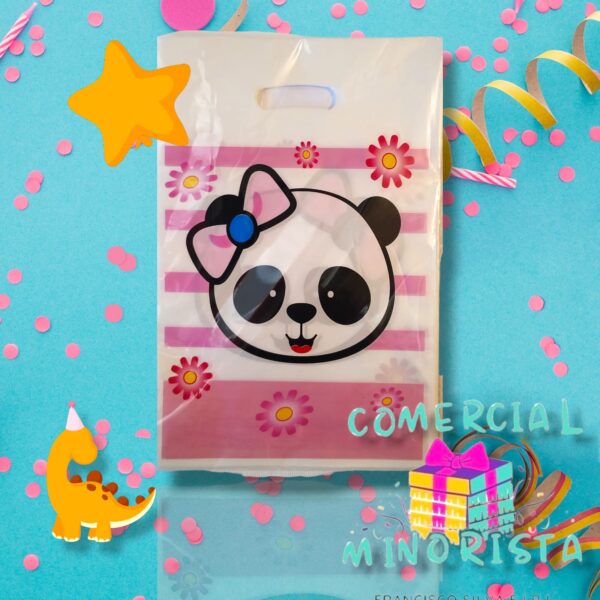 Bolsas para Piñata panda niña pack 6 unidades